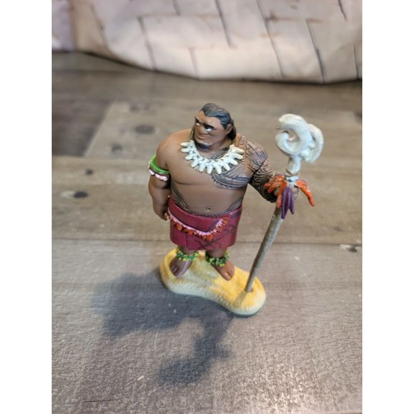 Chief‎ Tui Moana dad toy Disney Pixar figure staff - Picture 1 of 4